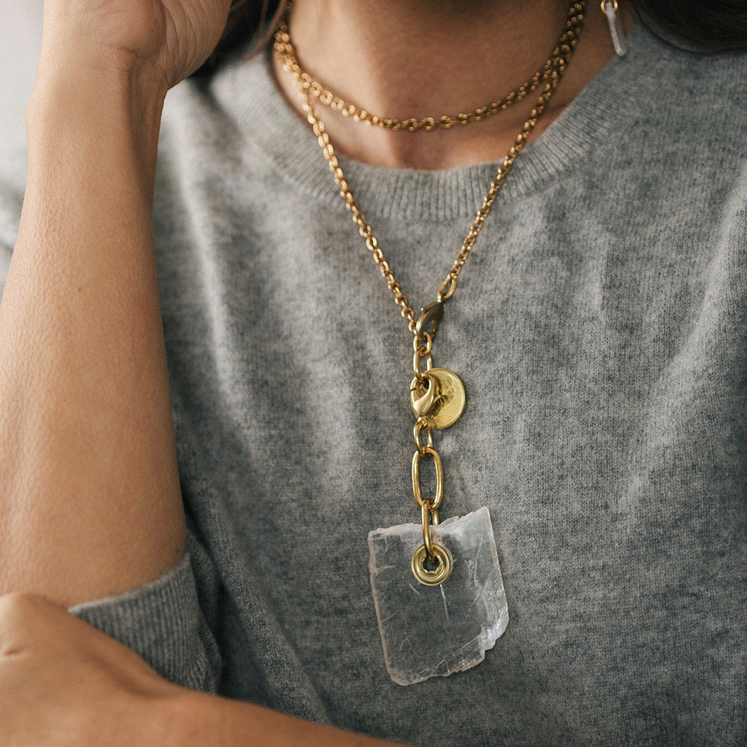 Clarity necklace - Twisted Silver