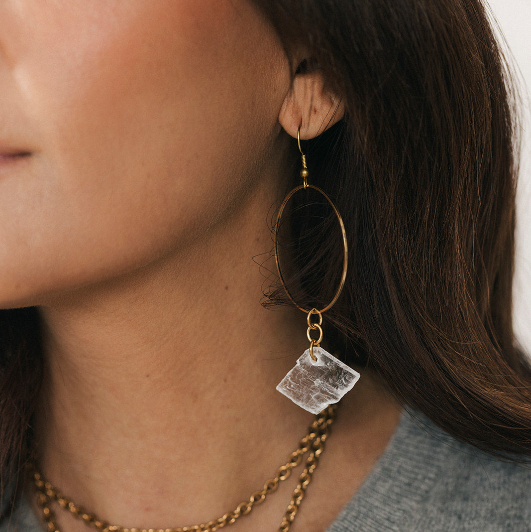 Clarity hoops - Twisted Silver