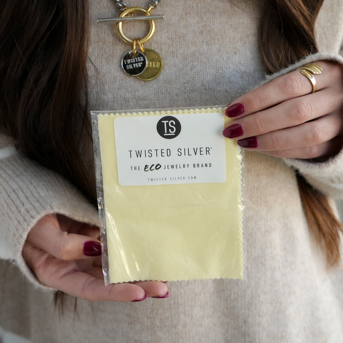 Polishing cloth - Twisted Silver