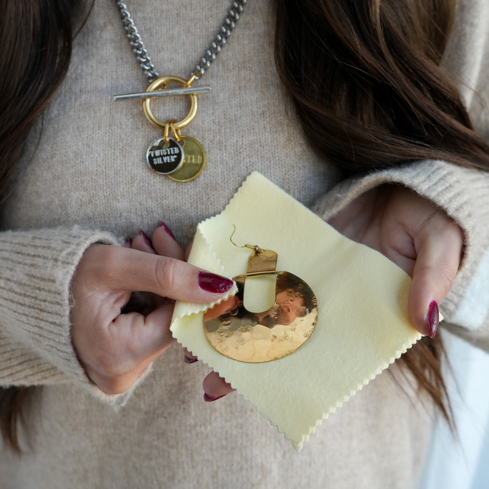 Polishing cloth - Twisted Silver