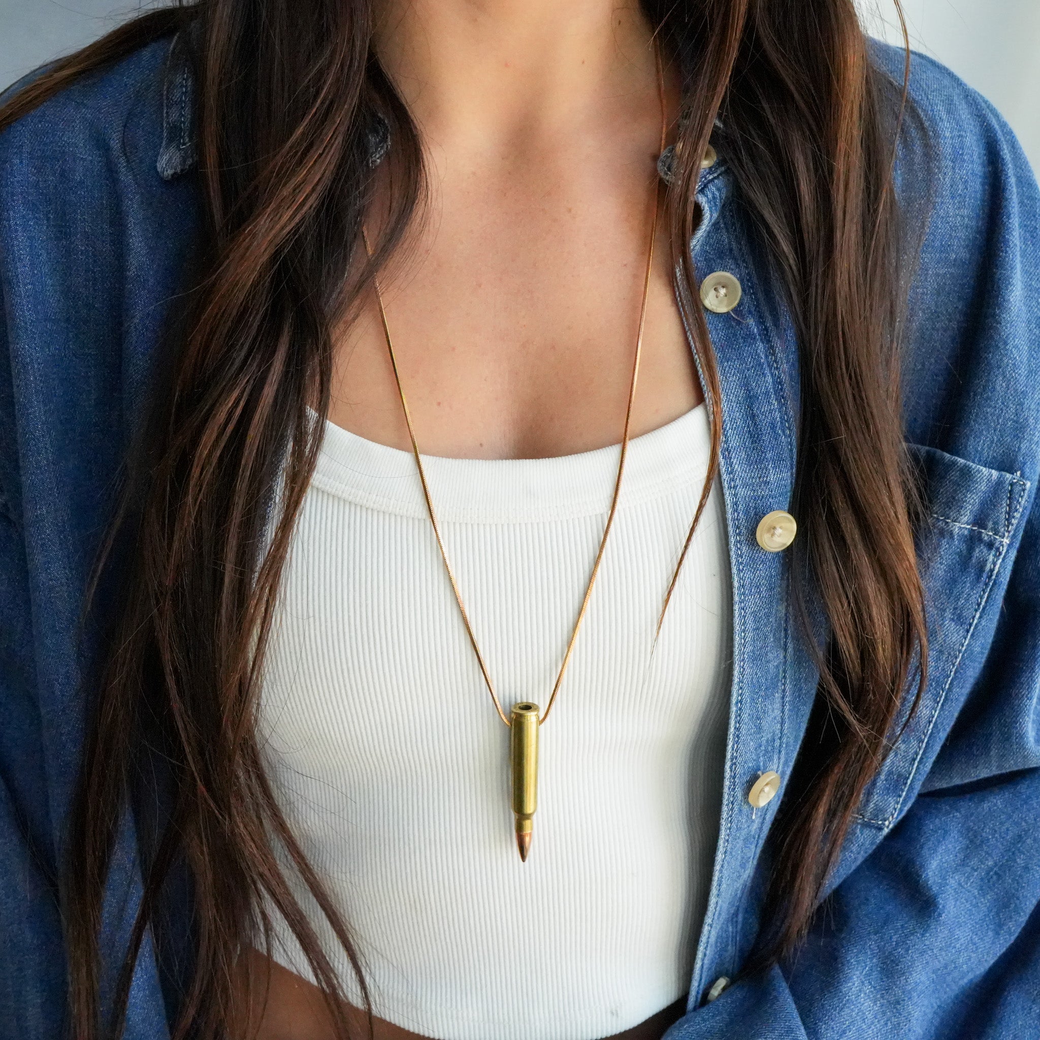 Shot necklace - Twisted Silver