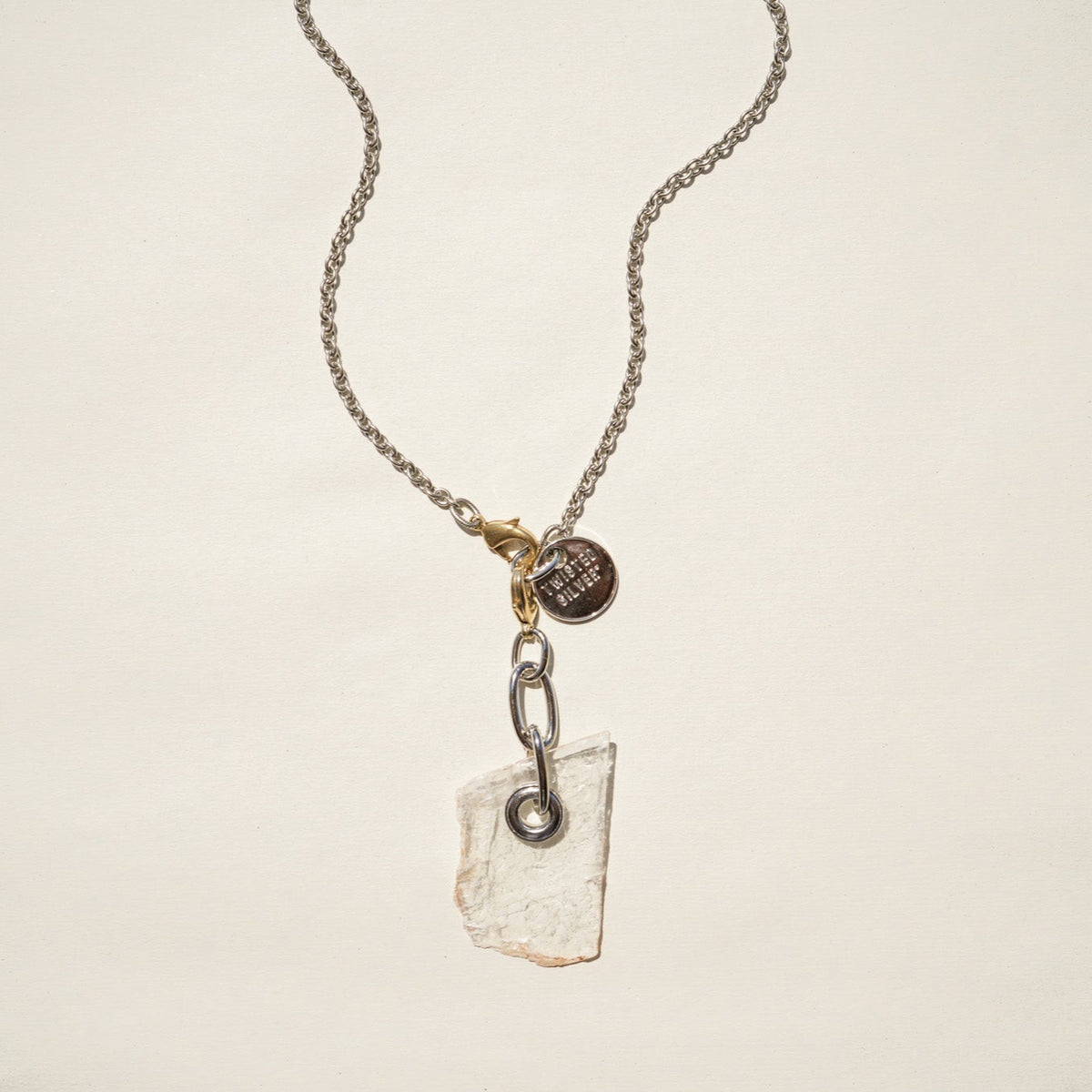Clarity necklace - Twisted Silver