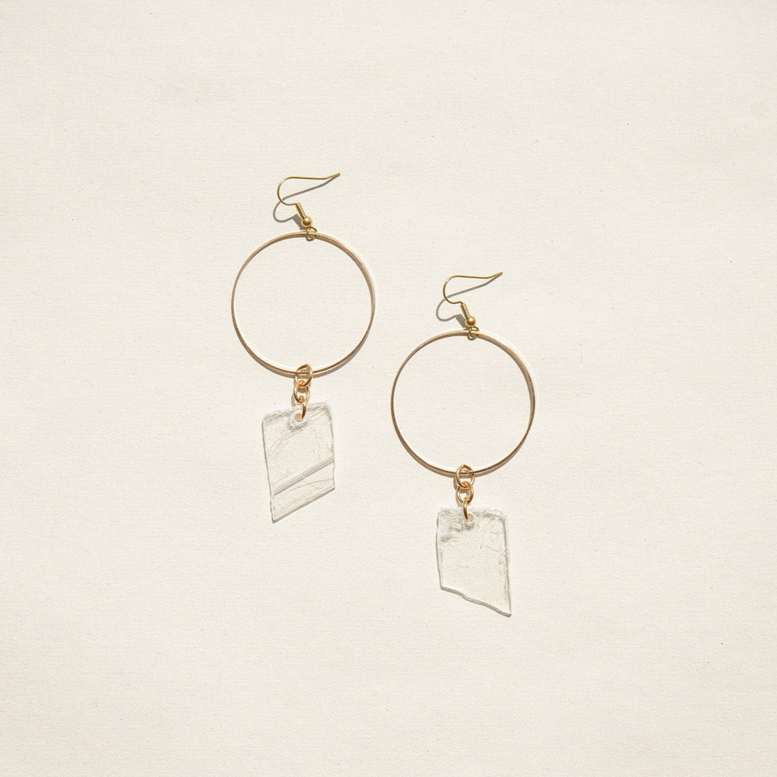 Clarity hoops - Twisted Silver
