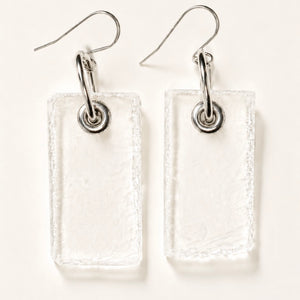 Clarity earrings - Twisted Silver