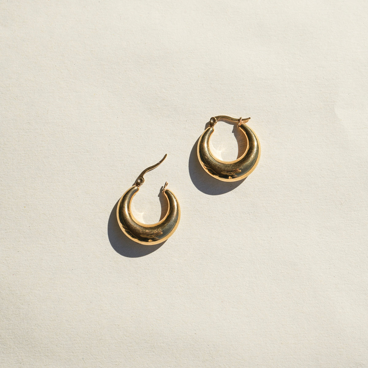 Goldie hoops - Twisted Silver