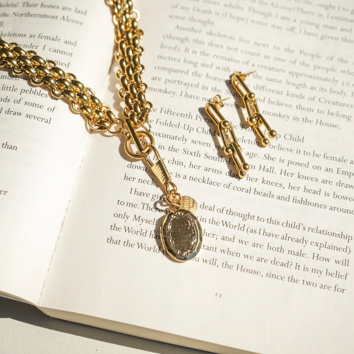 Locket set - Twisted Silver
