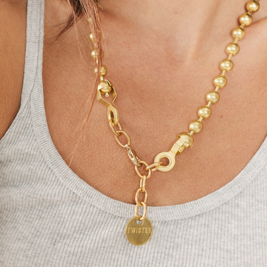 Ball & chain necklace