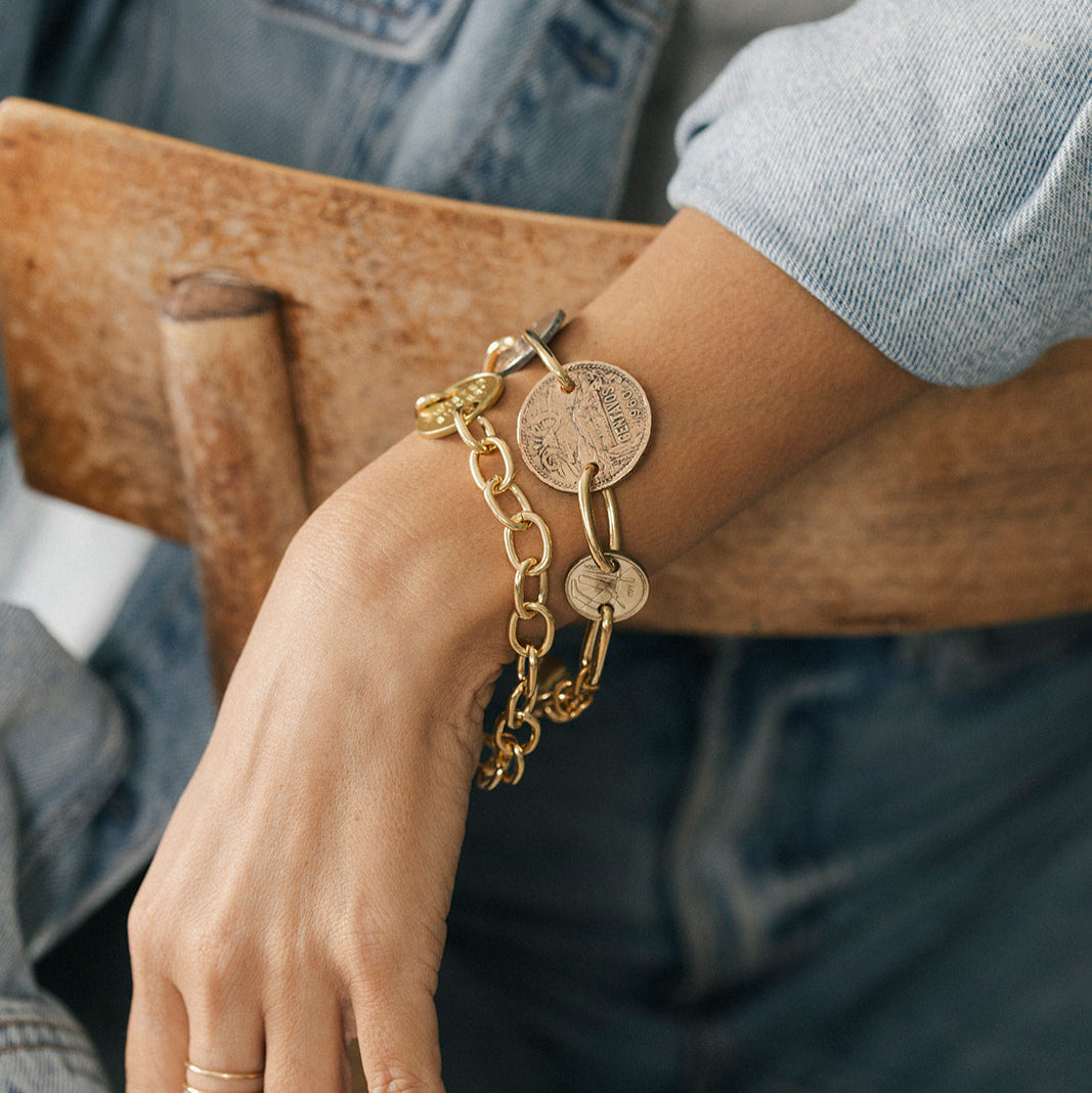 Travel bracelet/extender - Twisted Silver