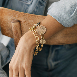 Travel bracelet/extender - Twisted Silver