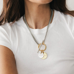 Capture necklace - Twisted Silver