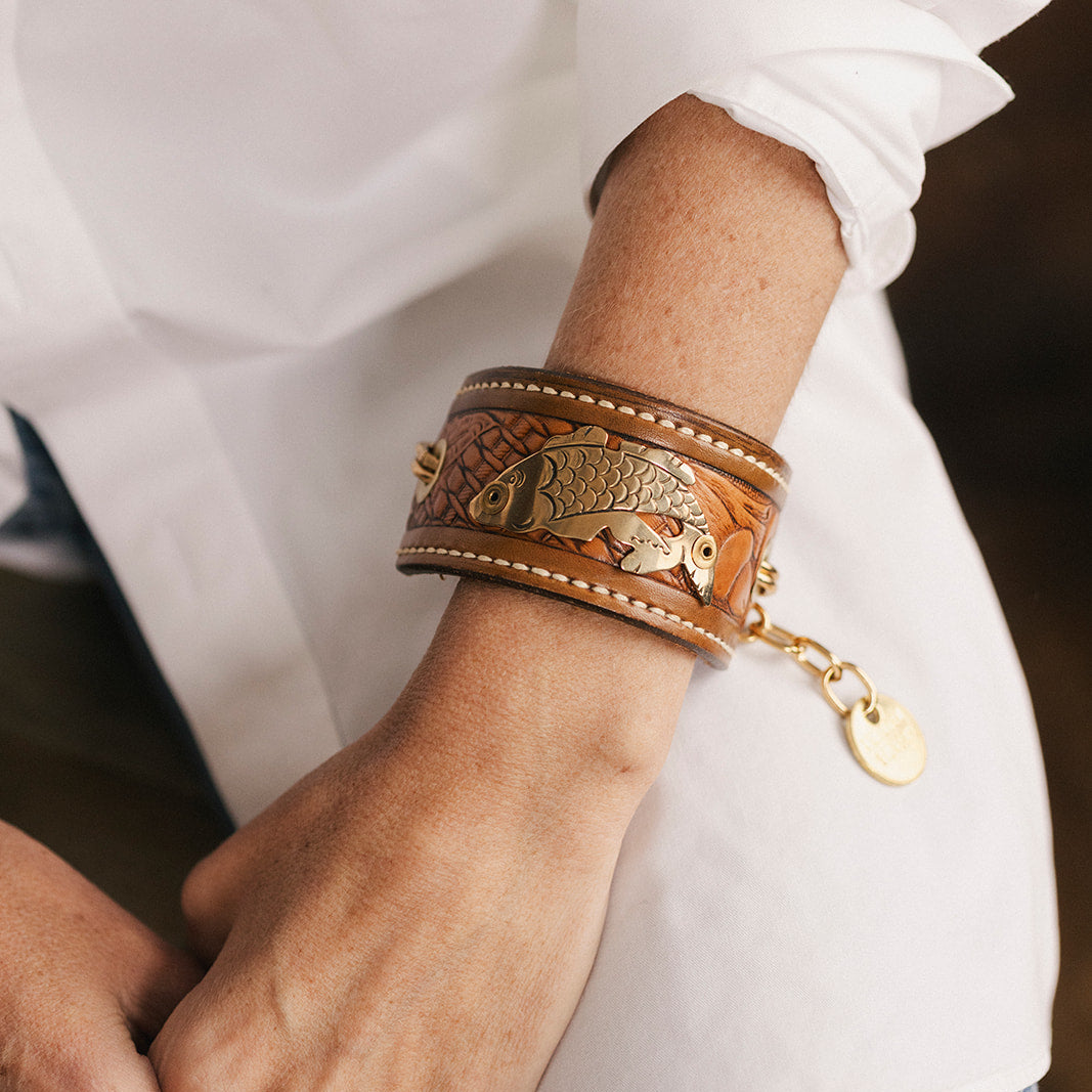 Koi bracelet - Twisted Silver