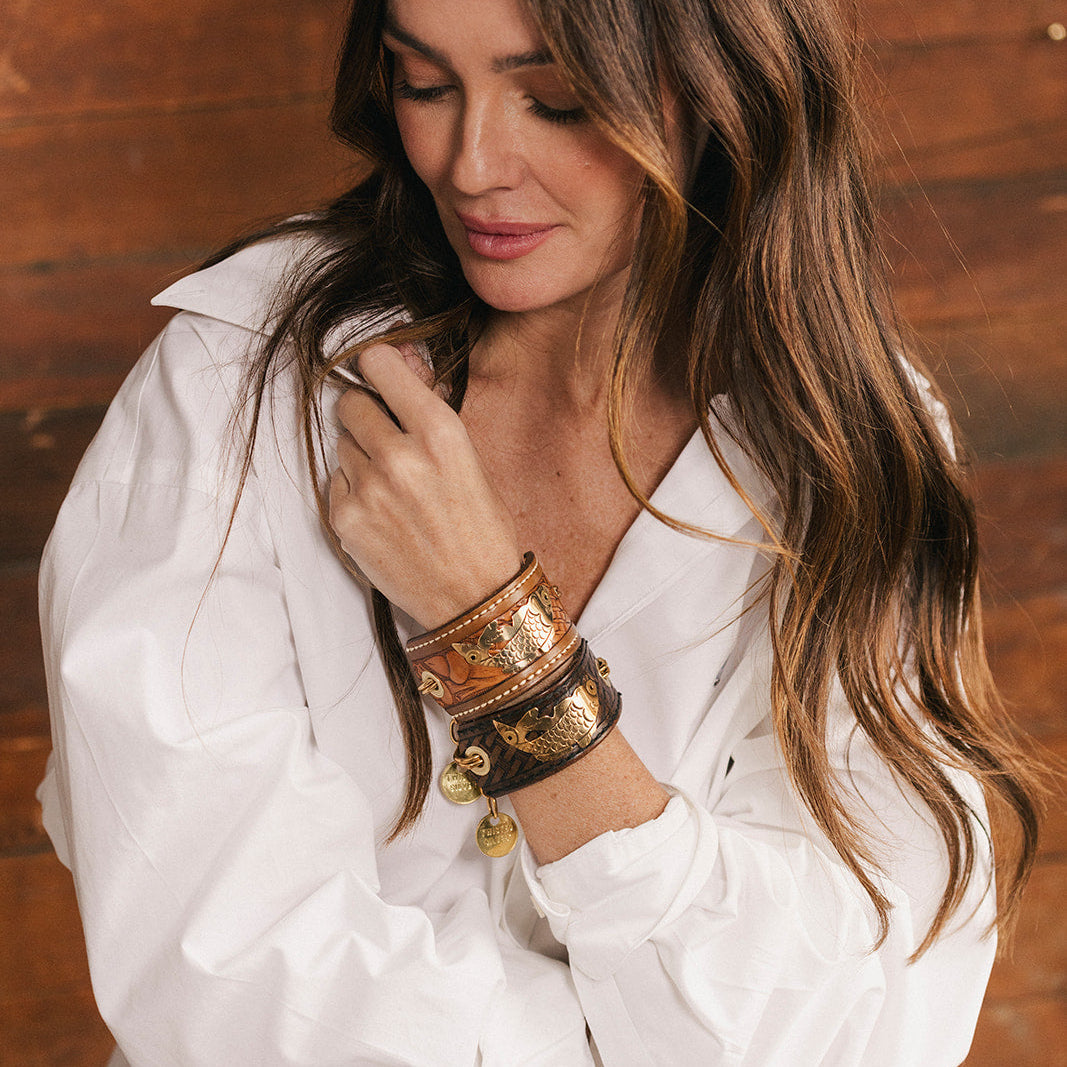 Koi bracelet - Twisted Silver