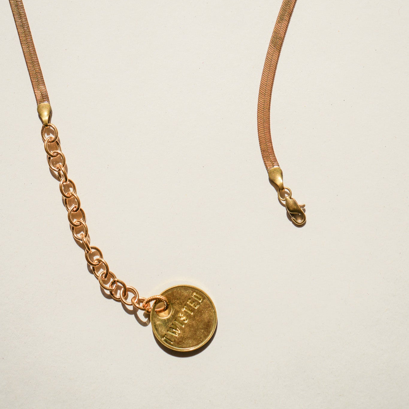 Goldie necklace - Twisted Silver