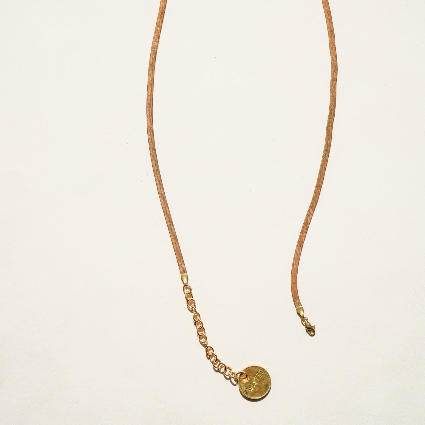 Goldie necklace - Twisted Silver