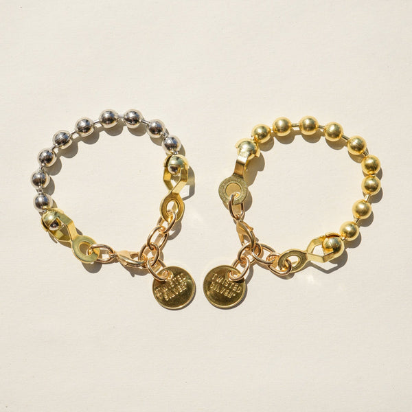 【AMBUSH】PEARL BALL CHAIN MIX CHOKER L 2色展開 Gold Silver AMBUSH Ball Chain Necklace