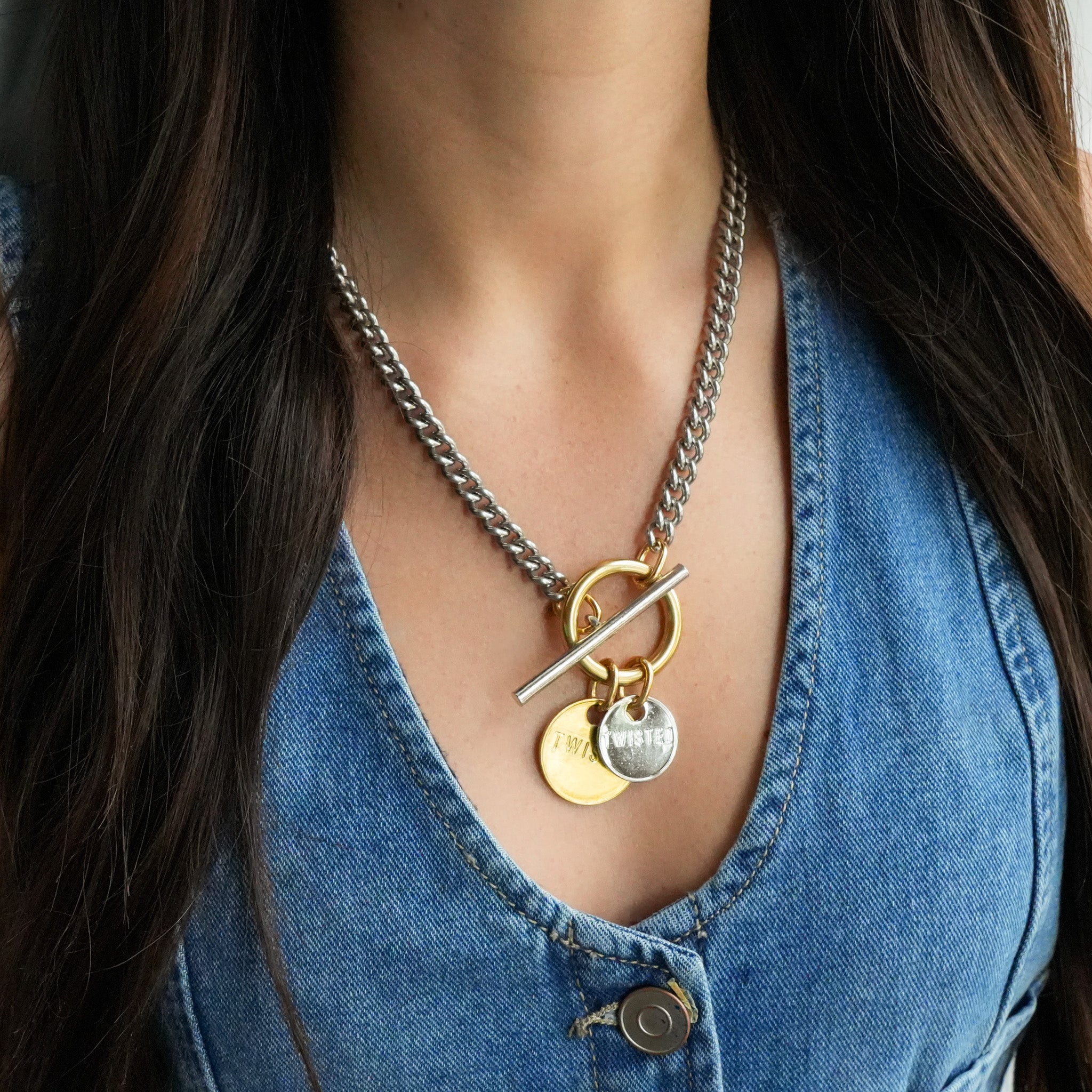 【STONEHENgE】Connection〜Silver Nut Twist Necklace SA24B29P DSC01851.jpg?v=1744224756
