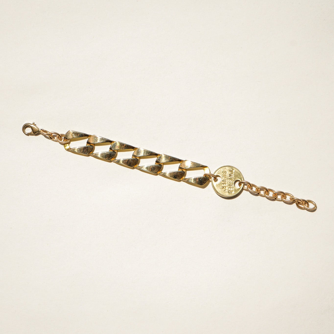 Muscle bracelet - Twisted Silver