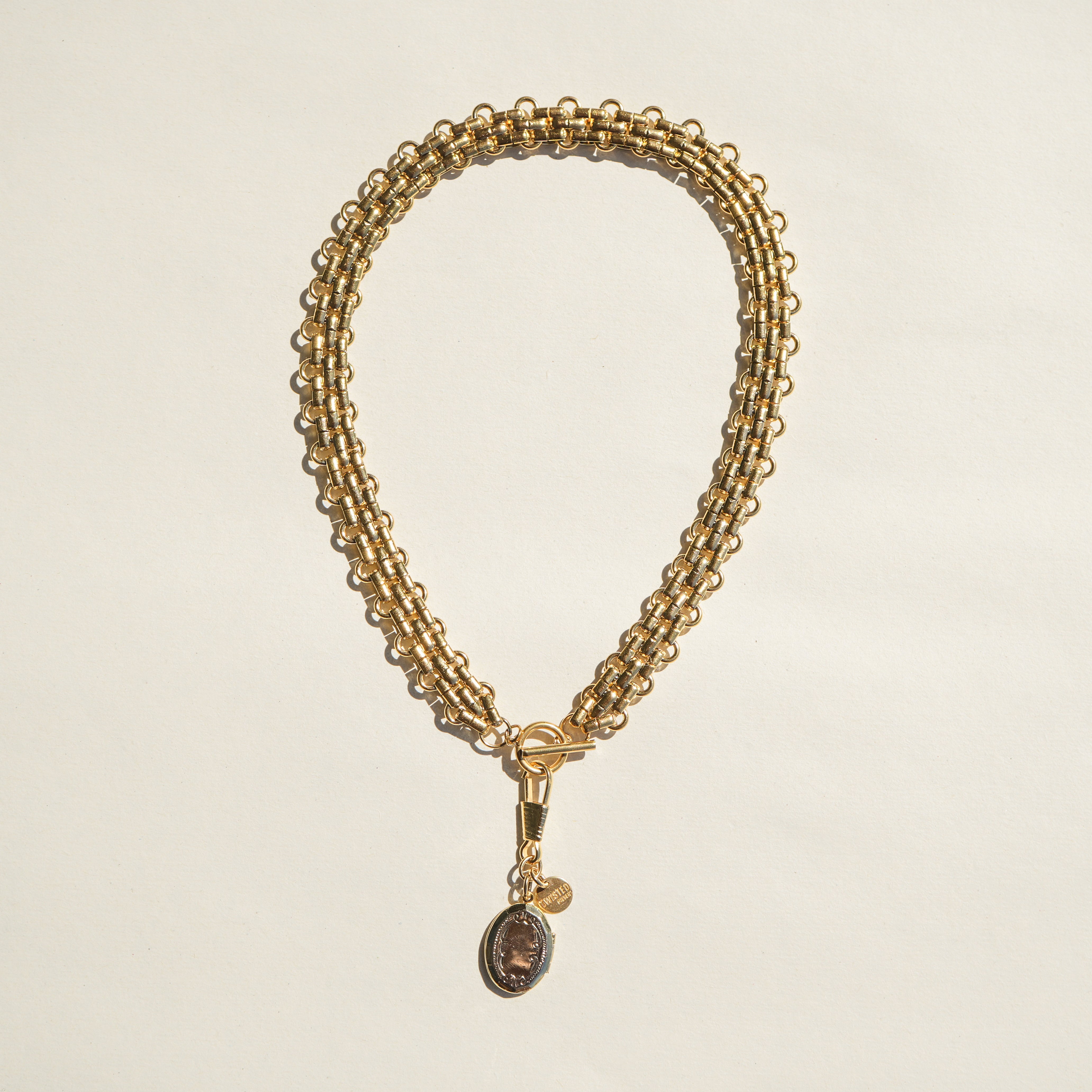 Locket set - Twisted Silver
