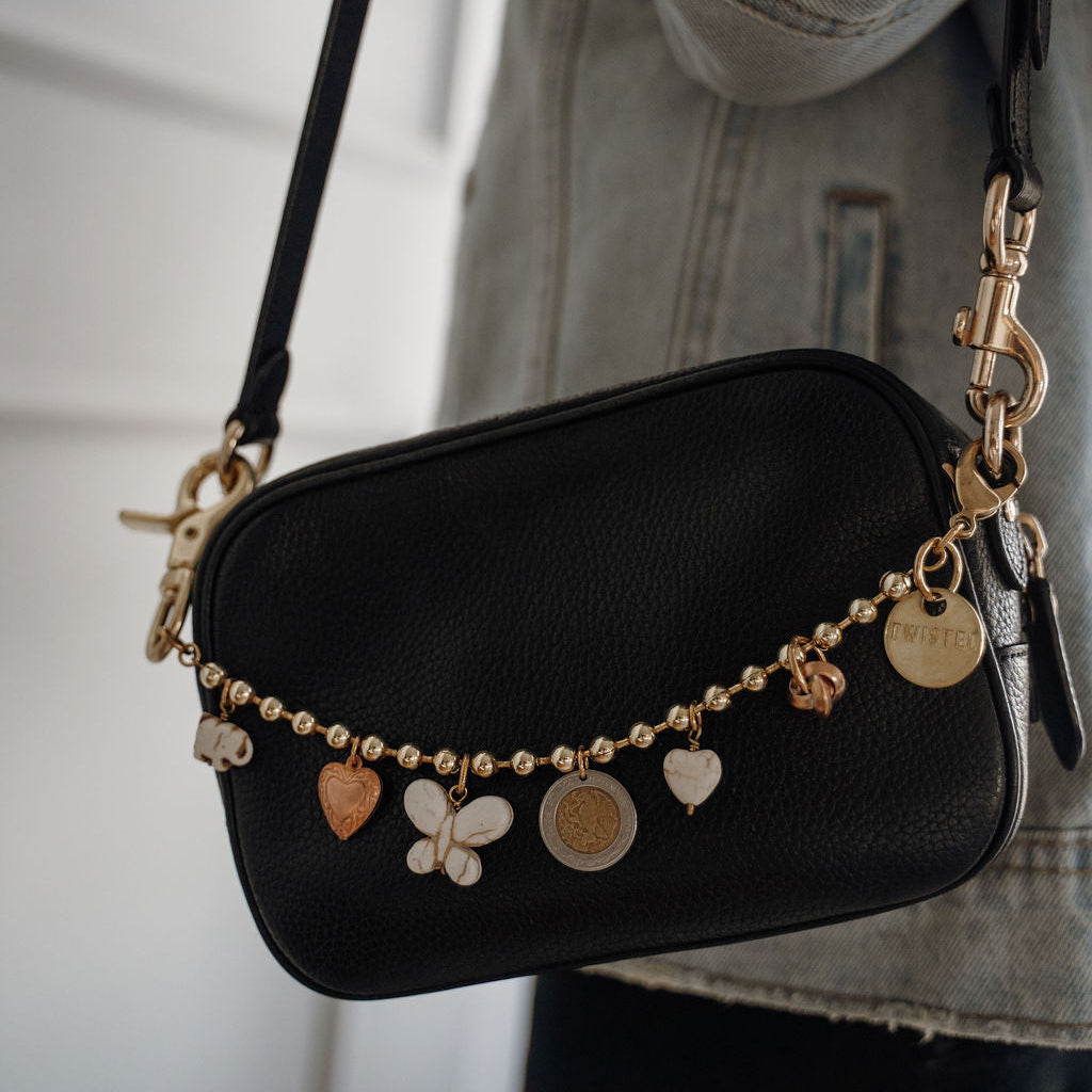 Harmony bag charm - Twisted Silver