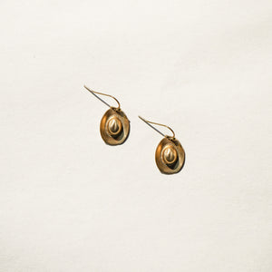Cowboy Hat earrings - Twisted Silver