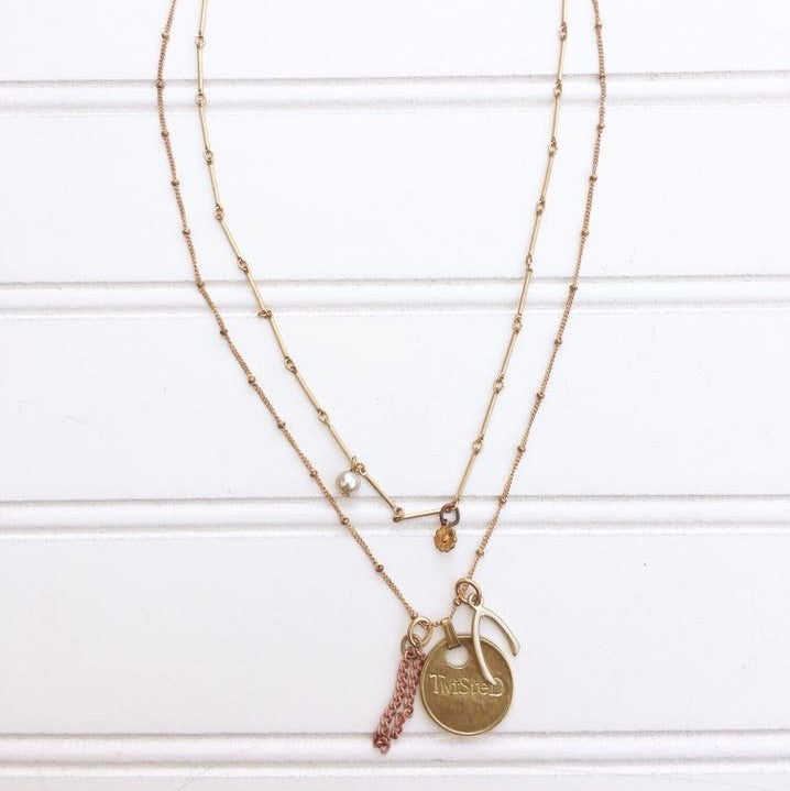 KARMA Necklace - Twisted Silver