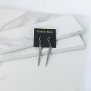 TINE Earrings - Twisted Silver